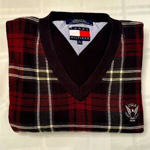 Men’s Vintage Tommy Hilfiger Golf USGA V-Neck Sweater
